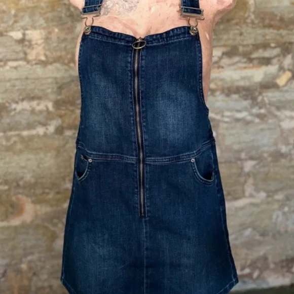 Jean/Denim Overall Dress - Picture 4 of 7
